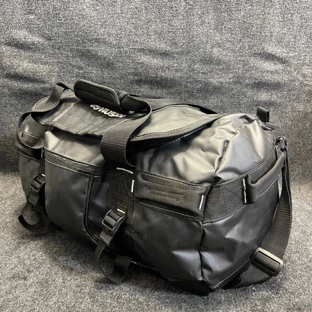 Husky 1000002975 Large Black Water Resistant Travel Duffel Heavy Duty Tool Bag